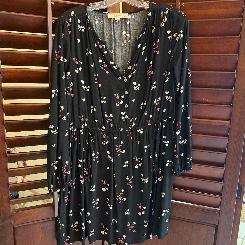 LOFT BABYDOLL MINI DRESS